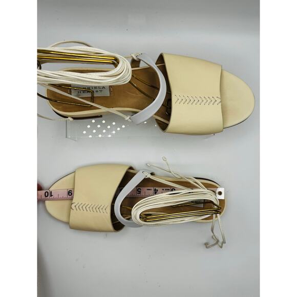 GABRIELA HEARST cream neutral Tara Strappy Low-Heel Sandals size 40 - Picture 6 of 9